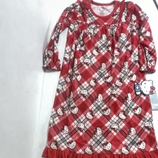 Hello Kitty Christmas Santa Nightgown Red New With Tags