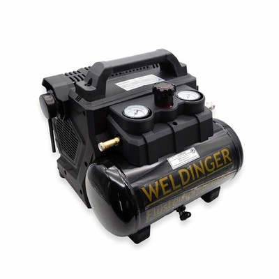 Flüsterkompressor FK 70 akku Akkukompressor 8bar 6L Tank 400W 18V DC - WELDINGER