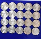 Roll of 20 1881 S Silver Morgan Dollars BU Original Mint State Frosty White