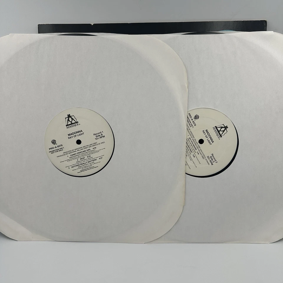 Rare 1998 MADONNA RAY OF LIGHT PRO-A-9378 Vinyl Record LP WHITE LABEL PROMO - EX Foto 4 de 4