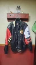 MINNESOTA WILD LEATHER JACKET 3XL JH DESIGN