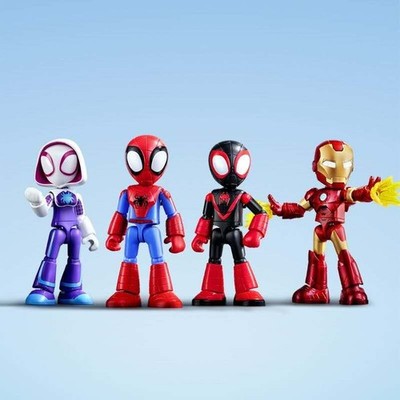 Spiderman Marvel Avengers Gebäude Figur Konvolut Ironman Spider Man Kinder Spielzeug Geschenk
