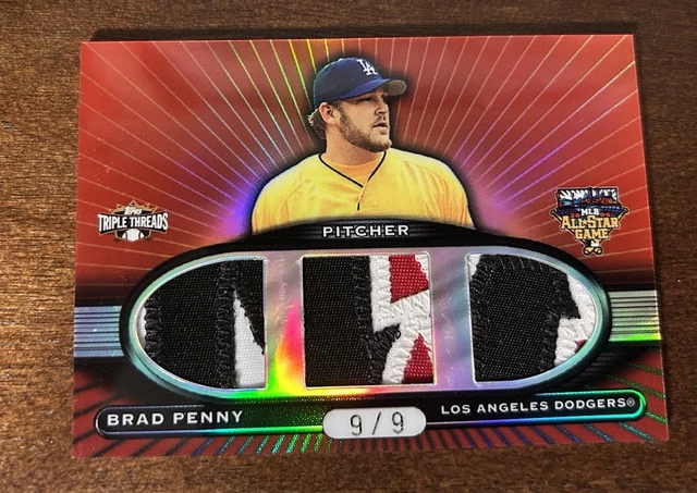 Brad Penny 2007 Topps Triple Threads All Star Jersey Patch /9 Dodgers