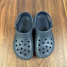 Kids Crocs Shoes Size C13 Navy Blue Kids Sandals Slides Clog EUC