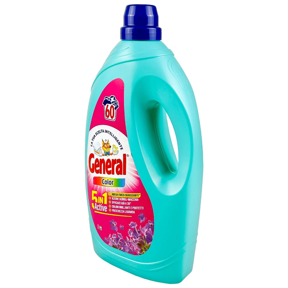 GENERAL DETERSIVO LIQUIDO LAVATRICE COLOR 60 LAVAGGI - Immagine 4 di 4