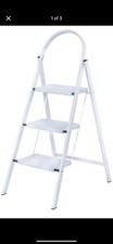 Werner 3 Tread White Stepstool