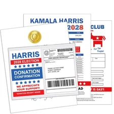Kamala Harris 2028 Fake Election Donation Packet Prank Mail Sent Anonymously!