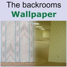 The Backrooms Wallpaper (90s Tricolor wallpaper from Borden Home Wallcoverings)