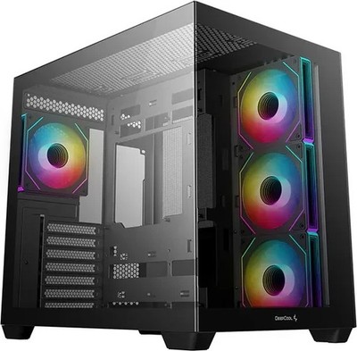 DeepCool CG530 4F ATX Midi Tower ARGB Glasfenster Black Edition