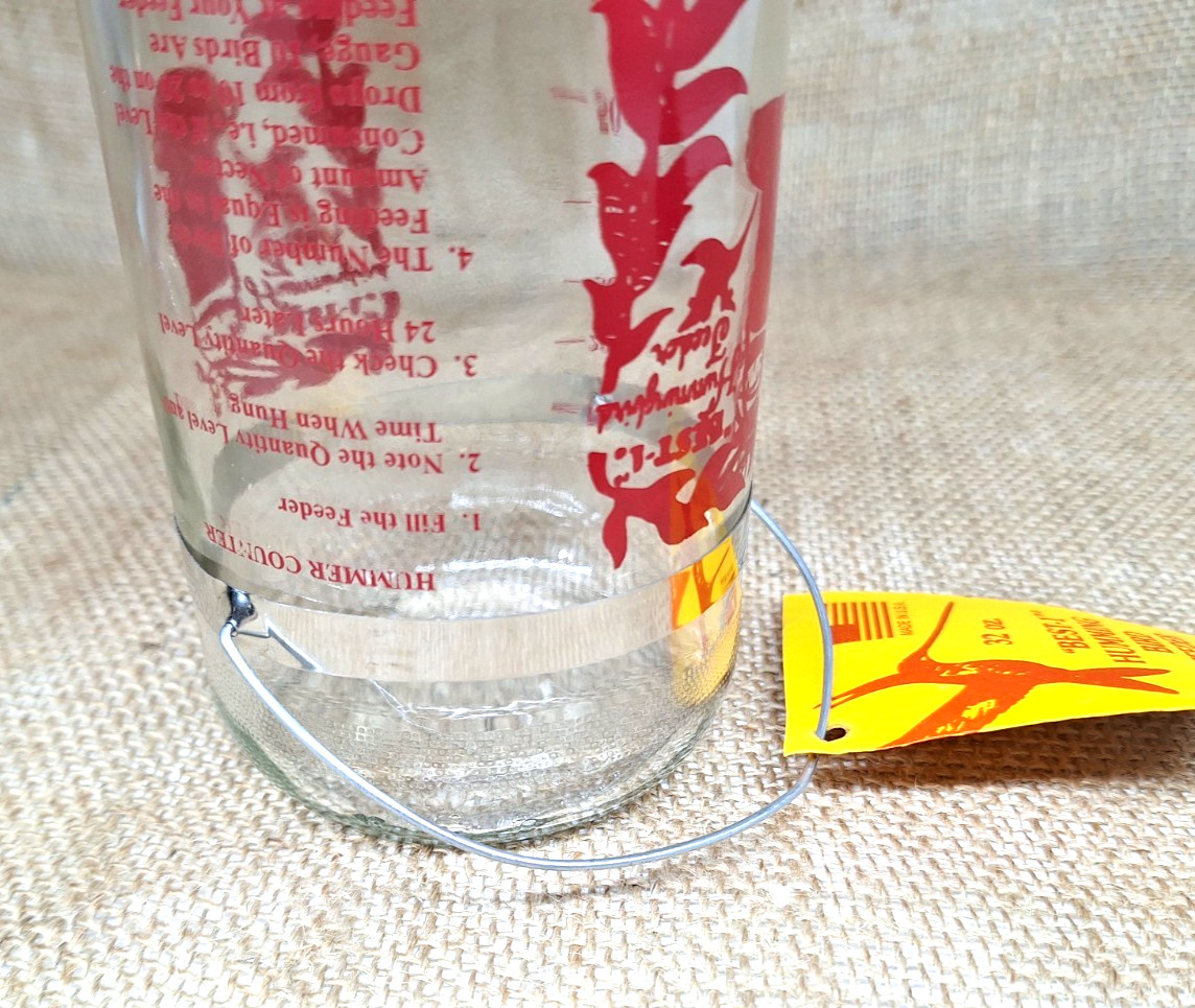 BEST-1 HummingBird Feeder 32 Oz Glass Bottle Replacement