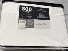 Hotel Style Full Sheet Set 800 Thread Count White Deep Fitted OEKO-TEX
