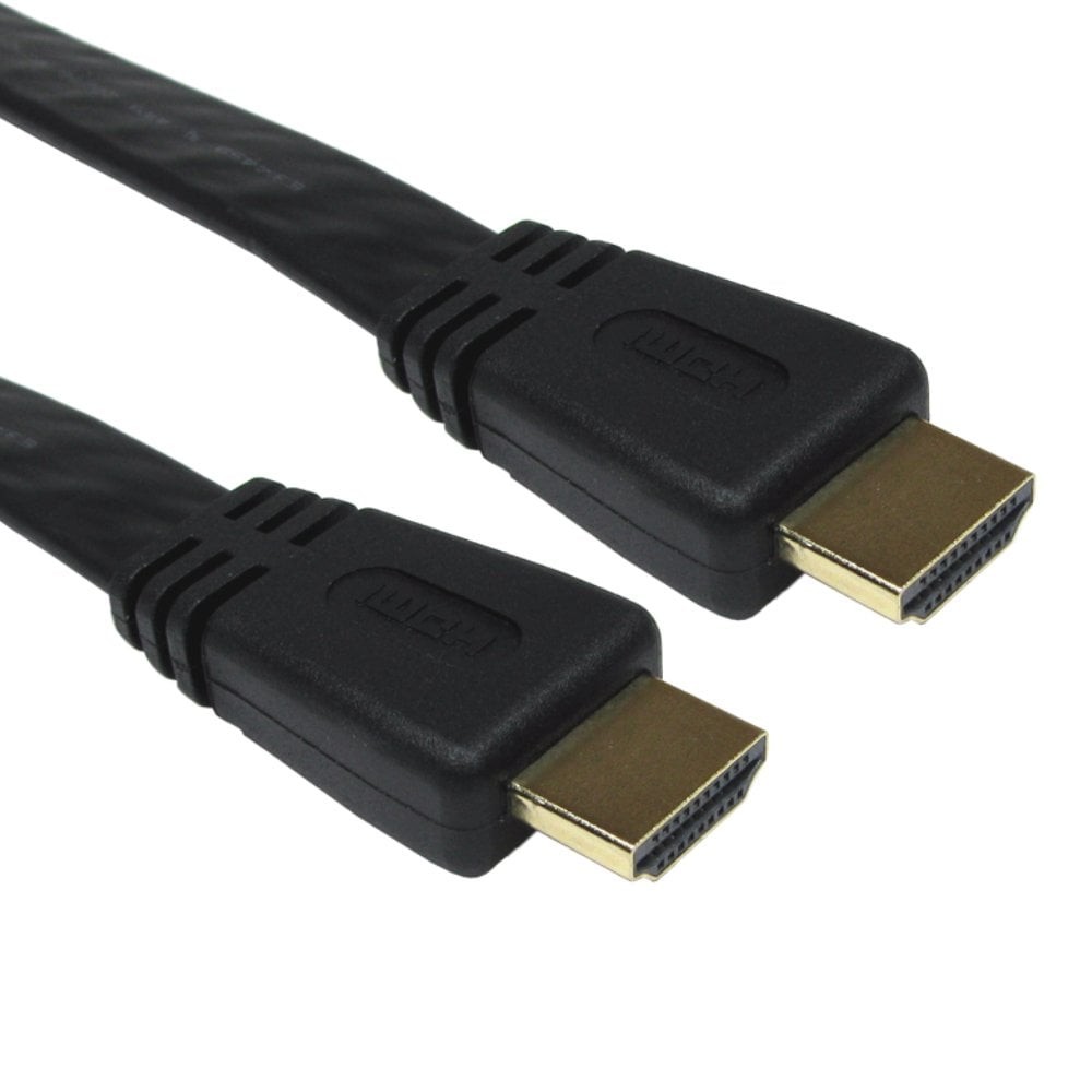 Cables Direct 2m Flat HDMI High Speed with Ethernet Cable