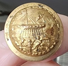 CIVIL WAR UNIFORM BRASS BUTTON NEW HAMPSHIRE VOL. MILITIA NH VOLUNTEER SCOVILL
