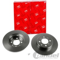 2X TRW Bremsscheiben 262Mm Voll Vorne Hinten Passend FÜR MG MG Rover 200 25 400