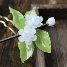 Jasmine Wood Hairpin Hanfu Hair Accessory Chinese Style Vintage Hair Stick