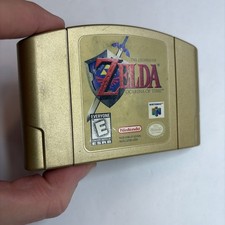NICE Legend Of Zelda Ocarina of Time N64 Gold Collectors Edition Nintendo 64