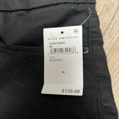 Neu Good American Petite BOOTCUT-JEANS GPB47SBTE SCHWARZ001 10/30 Größe 30 x 30,5 neu mit Etikett - Bild 9 von 16