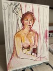 Original Painting Woman 18”x24” Oil Pastel On Paper Studio MRAO Figurative Art — photo 4