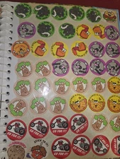 STICKERBOOK COLLECTION VINTAGE RETRO  SCENTED   Various 80s RARE ICONIC STICKERS