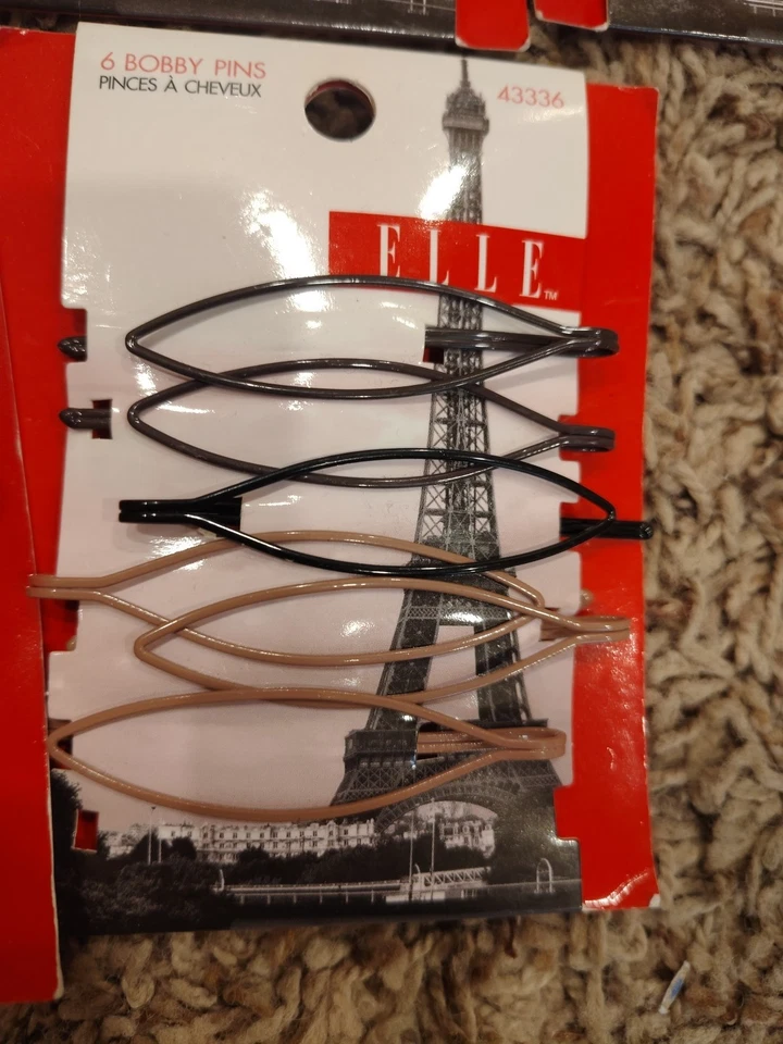 Mixed Lot Of 25 Elle Rhinestone Gem Flower Bobby Pins NEW B50 - Image 3 of 4