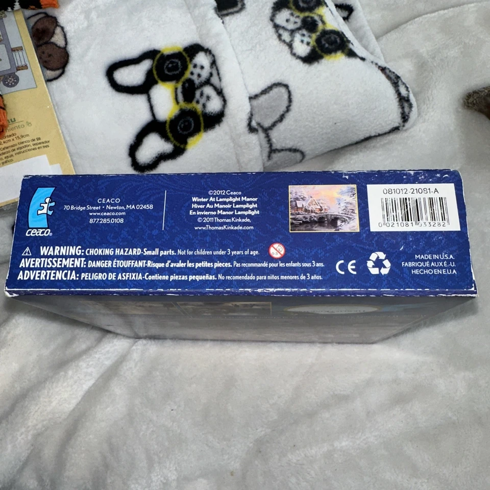 Sealed Thomas Kinkade Painter Of Light "Winter at Lamplight Manor" 1000 Pc Ceaco - Image 3 of 4