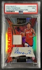 AMEN THOMPSON PSA 9 2024-25 PANINI SELECT X-FACTOR GU JERSEY PRIZM AUTO 123/149