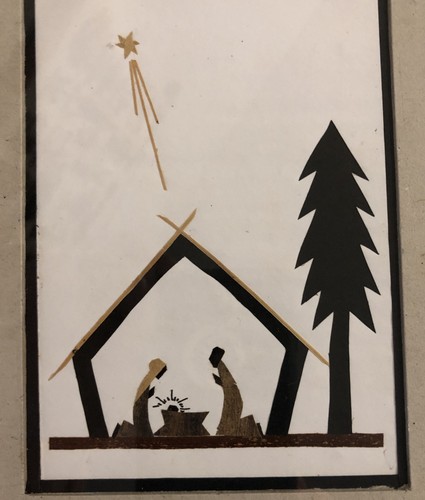 Kunstkrippe professionell verfilzt Jesus Maria Josef evtl. afrikanische Kunst - Bild 3 von 9