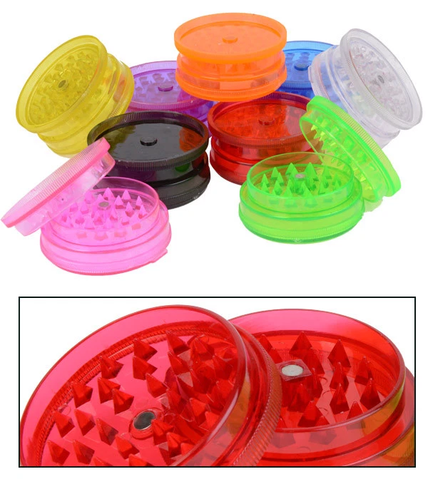 Grinder Acrylique 60 MM Couleurs au Choix (Moulin à Tabac)