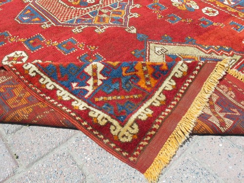 Antique 100 Year Old Handwoven Anatolian Turkish Rug – Natural Dyes, Vintage Woo - Picture 24 of 24