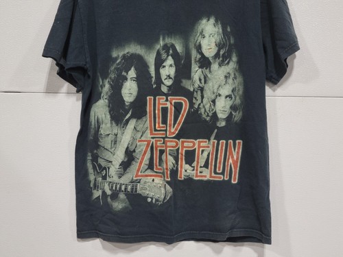 Camiseta Vintage Años 90 LED Zeppelin Talla M Azul Líquido Mangas Cortas Años 90 - Imagen 3 de 7
