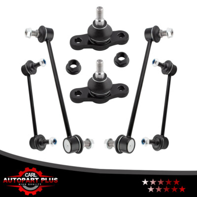 6pcs Front & Rear Sway Bars Ball Joints Kit Fit for Hyundai Elantra 2011-12 2.0L