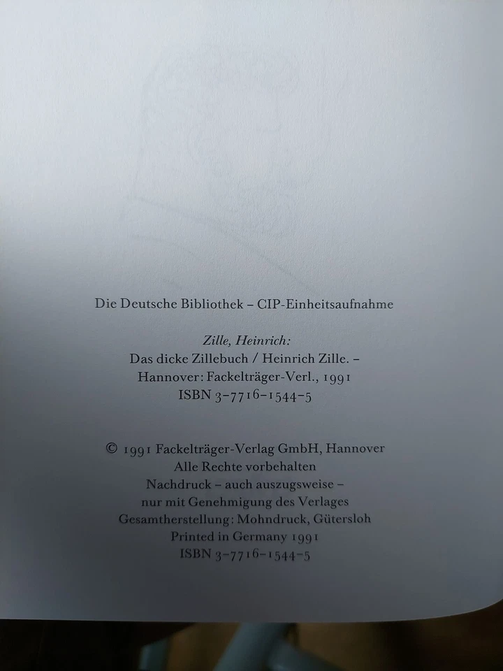 DAS DICKE ZILLE BUCH,  1991 - Bild 3 von 4
