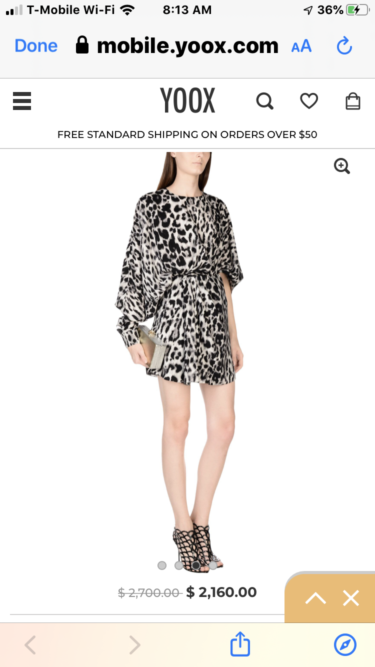 SAINT LAURENT Abito corto $3290 made in France