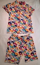 Disney Luxe Mickey Mouse Pop Art Women’s Pajama Set Fits Like Sz S