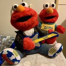 Vintage Elmo Talking Plush Elmo Singing Rock N Roll Plush WORKING
