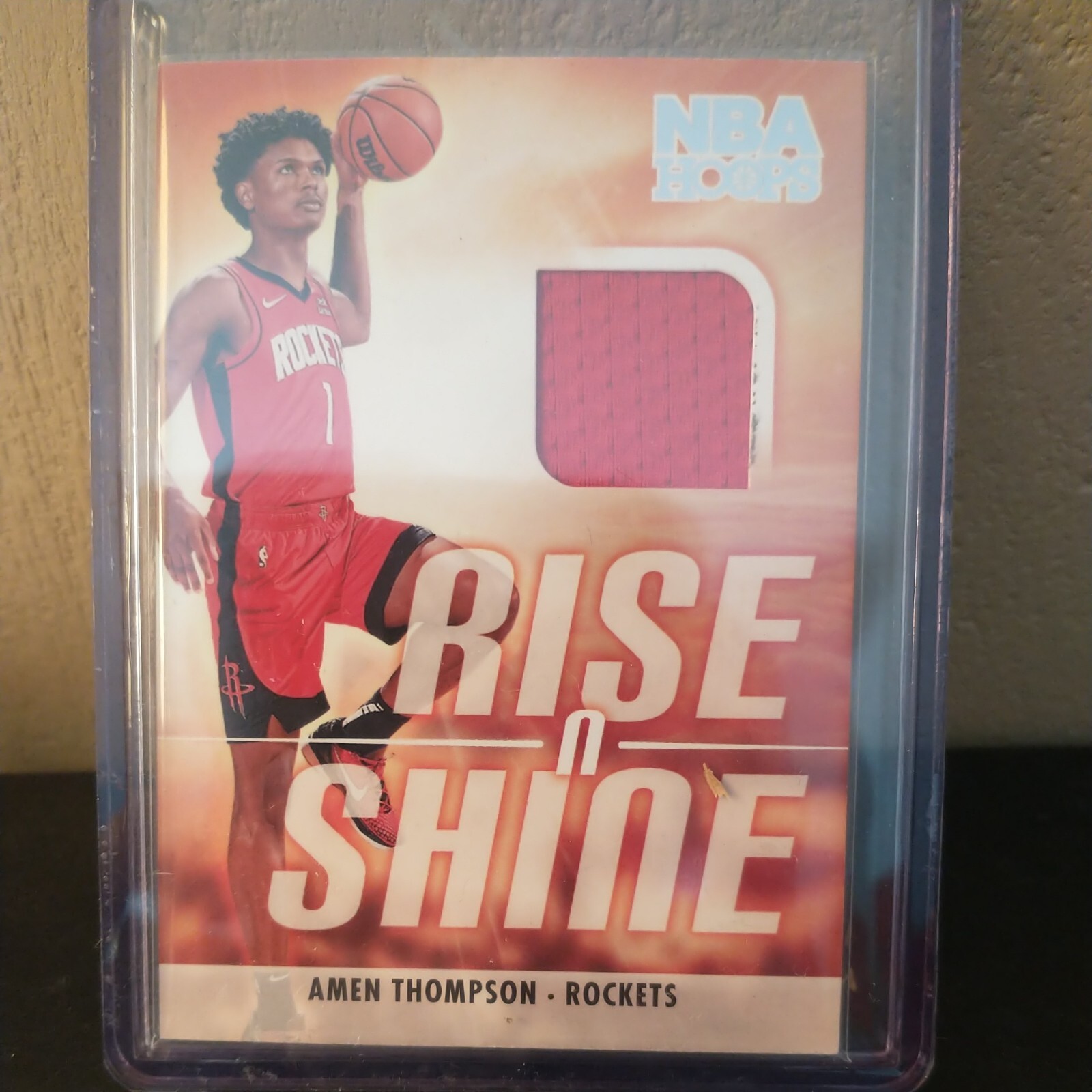 2023-24 NBA Hoops - Rise N Shine Memorabilia Winter -- Amen Thompson (MEM, RC)