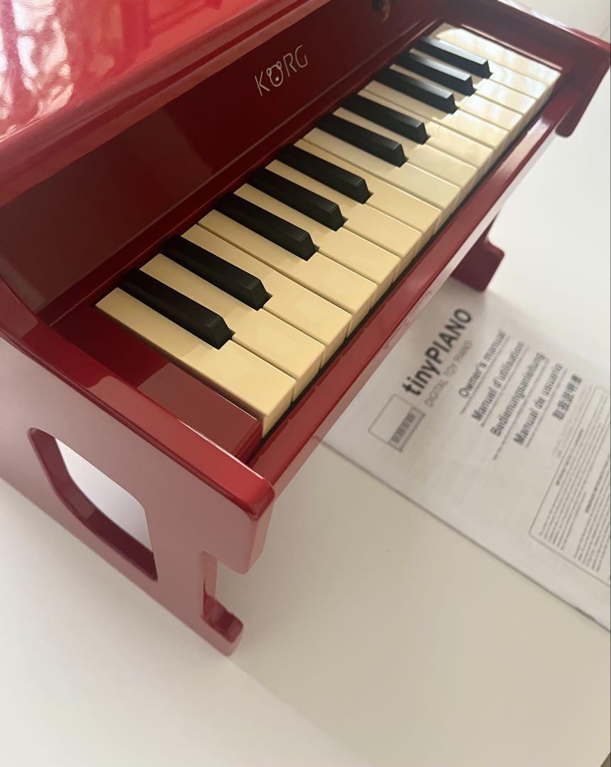 KORG Digital Tiny Piano 25 Mini keyboards For Kids Red Toy