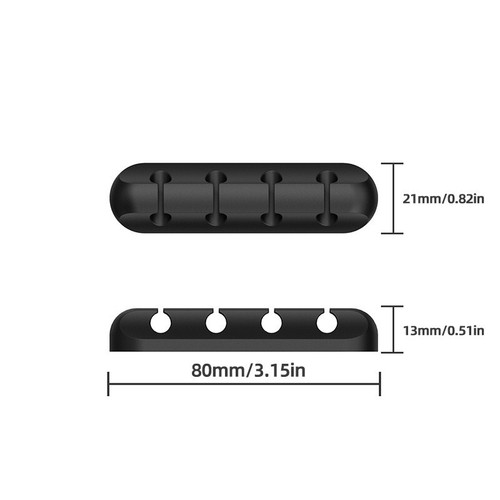 Cable Clips Holder Silicone Desk Cable Organizer Cord Management Winder Clips - Picture 2 of 18