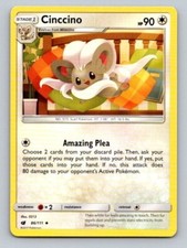 2017 Pokemon Card Crimson Invasion Cinccino 86/111