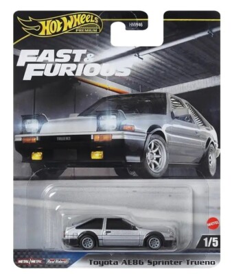 TOYOTA AE86 SPRINTER TRUENO Fast & Furious Hot Wheels Premium Mattel Die-cast