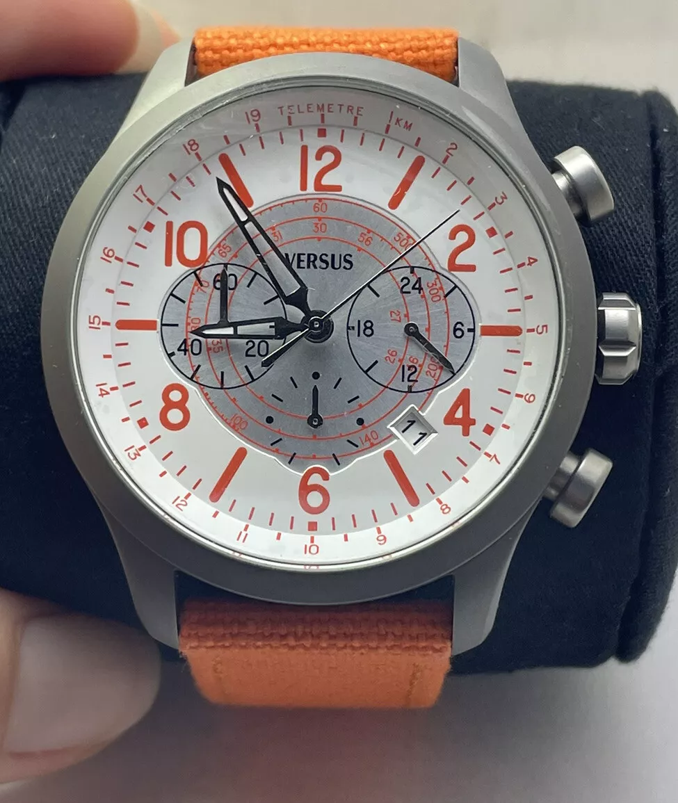 Versace orange cheap watch