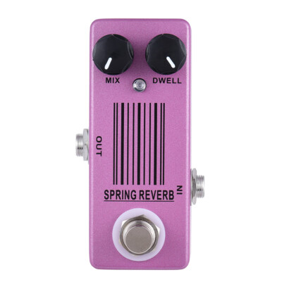 MOSKY Guitar Effect Pedal Spring Reverb Mix Dwell True By Pass DC 9V