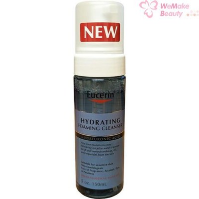 Eucerin Hydrating Foaming Cleanser + Hyaluronic Acid 5oz / 150ml New