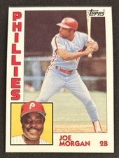 1984 Topps Joe Morgan Baseball Card #210 Phillies HOF 2B VG O/C