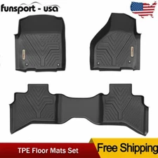 Floor Mats Liners for 2012- 2018 Dodge Ram 1500 19-24 Ram 1500 Classic Quad Cab