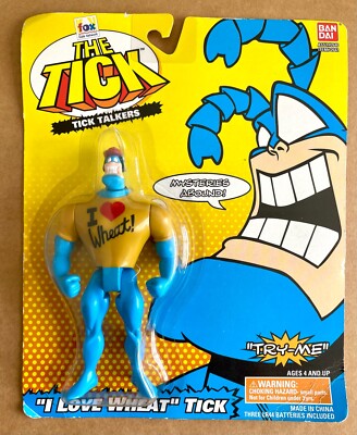 Tick Talkers I Love Wheat Tick Action Figure Bandai Fox Cartoon Series New MOC