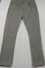 J.Crew Jeans Mens Size 33X34 Gray Vintage Slim Straight Denim 100% Cotton