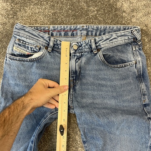 Diesel Womens Jeans Tapered Regular Fit Light Blue Denim Faded W33 L30 Original - 第 4/10 張圖片