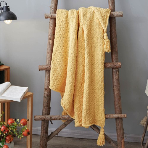 Soft Knitted Blanket Throw Thread Throw Blanket Thick Home Office Sofa Bed Warm - Picture 15 of 94