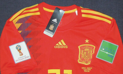 SPAIN jersey 2018 #21 David SILVA World Cup vs Russia | eBay
